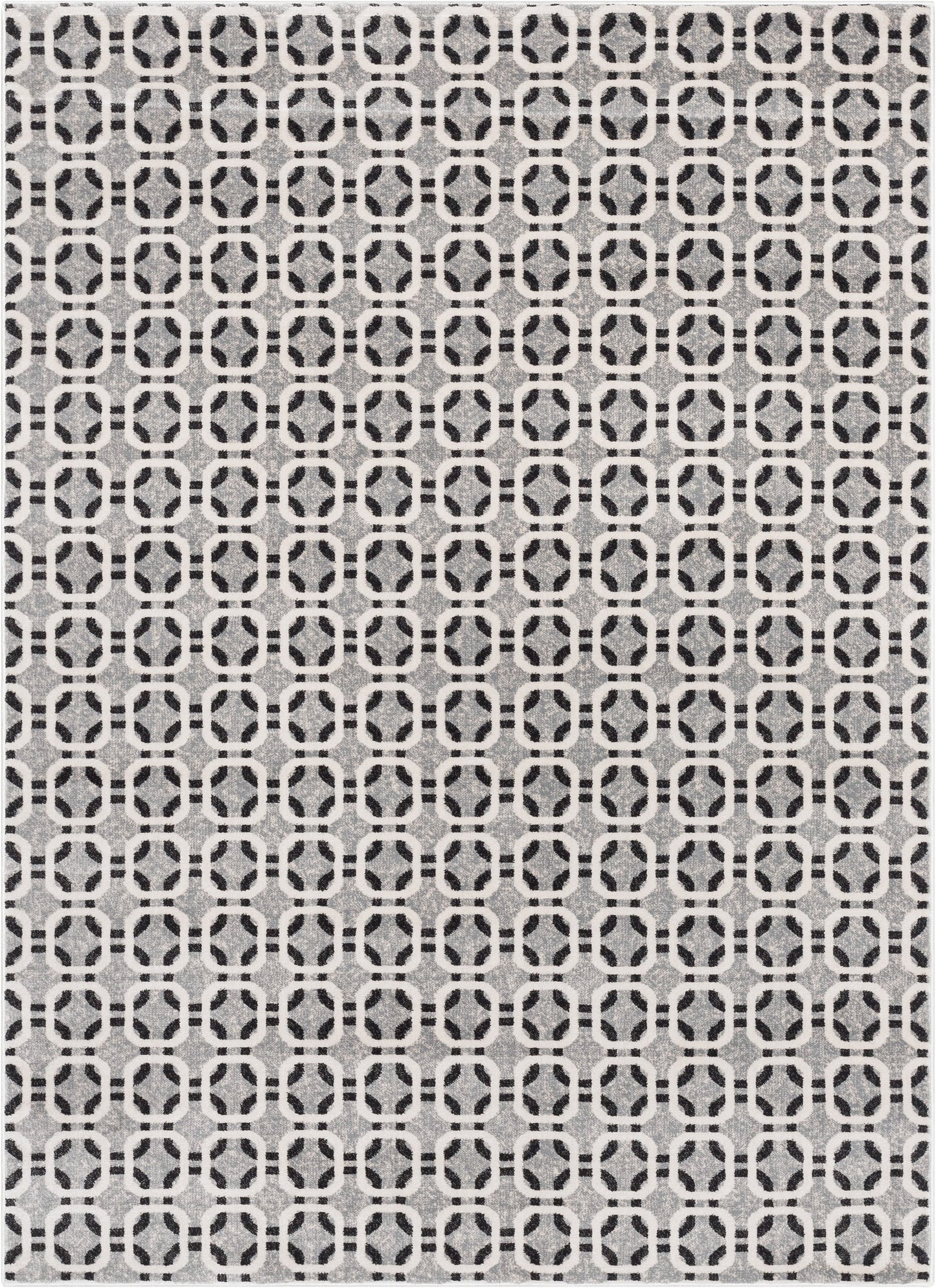 Wyatt Modern Geometric Light Grey Soft Rug BAL-67