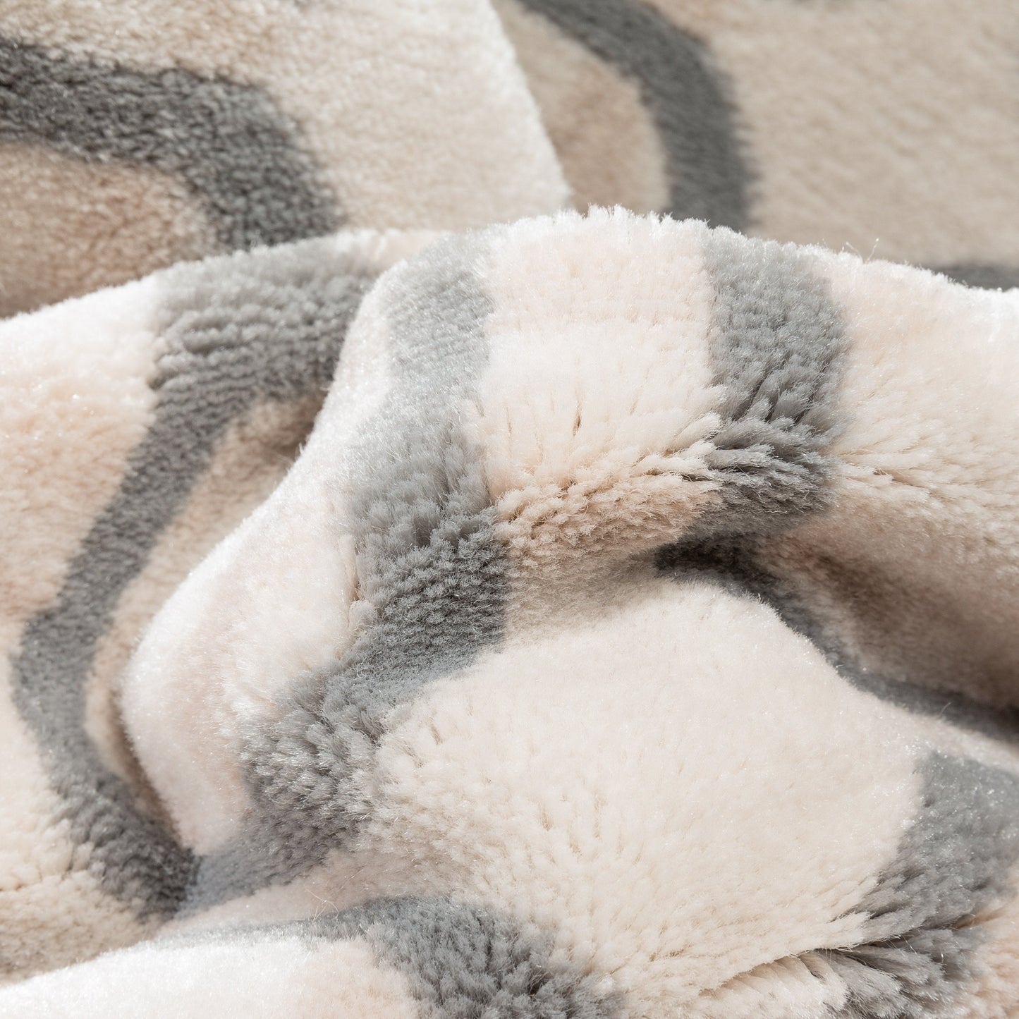 Carter Modern Geometric Grey Soft Rug BAL-77