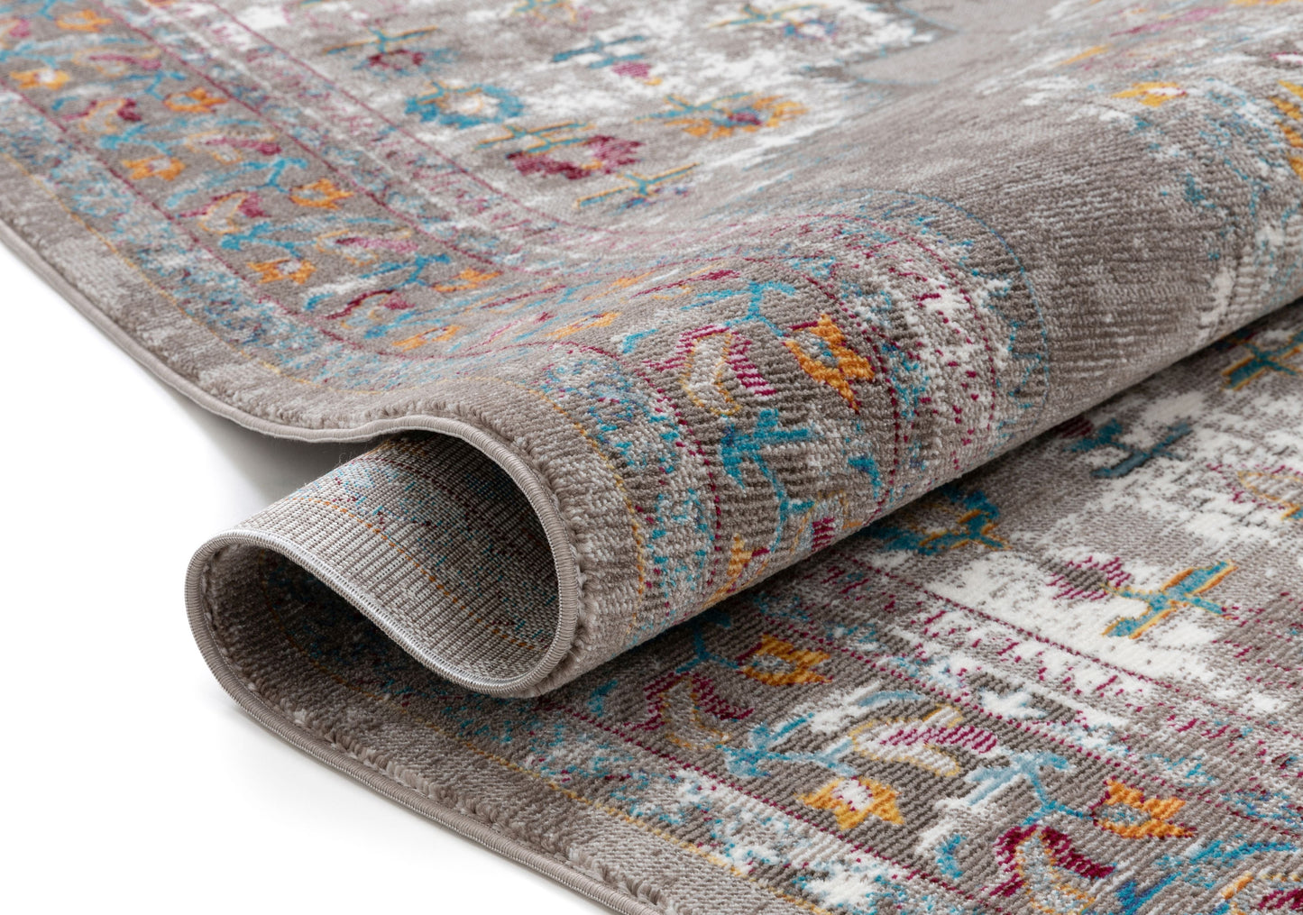 Afton Bohemian Vintage Floral Medallion Cream Rug BL-02