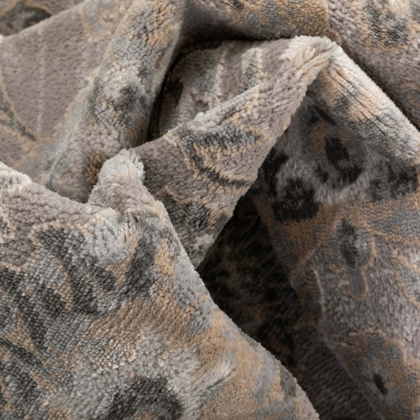 Zena Vintage Oriental Floral Grey Rug BLS-17