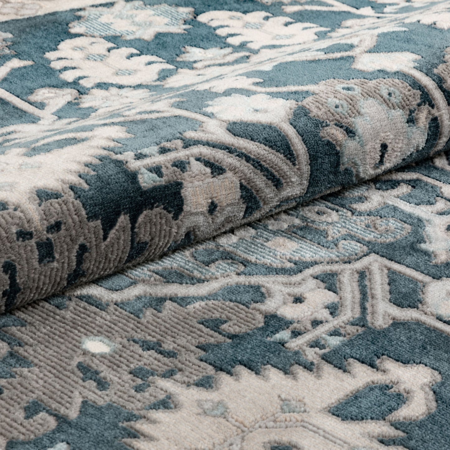 Arial Vintage Oriental Persian Blue Rug BLS-94