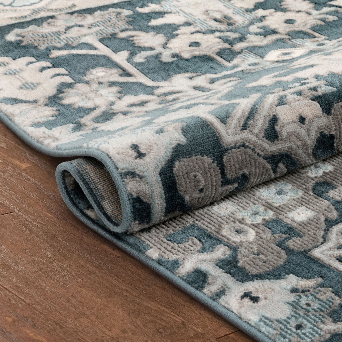 Arial Vintage Oriental Persian Blue Rug BLS-94