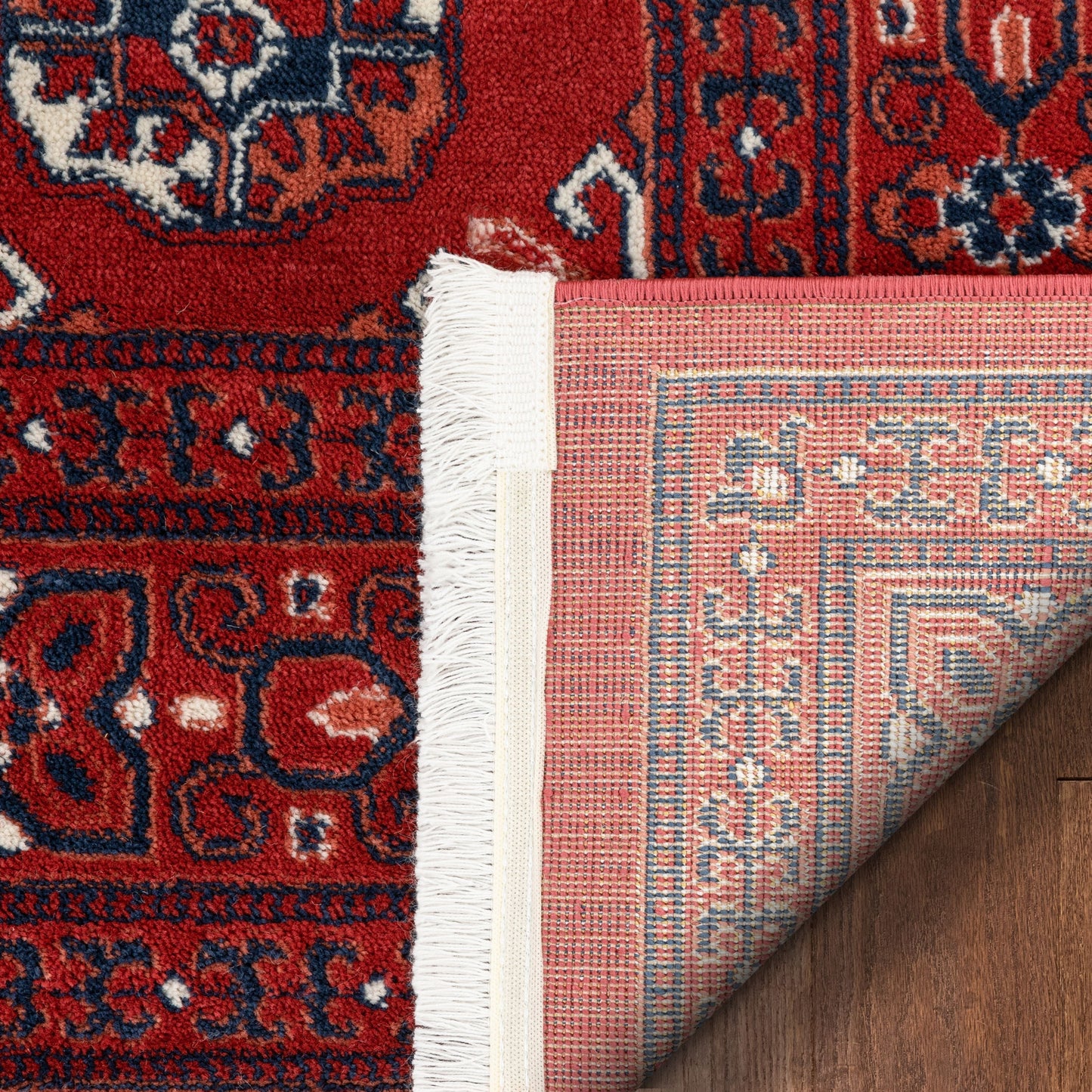 Brio Vintage Antique Tribal Floral Pattern Crimson Rug BOK-50