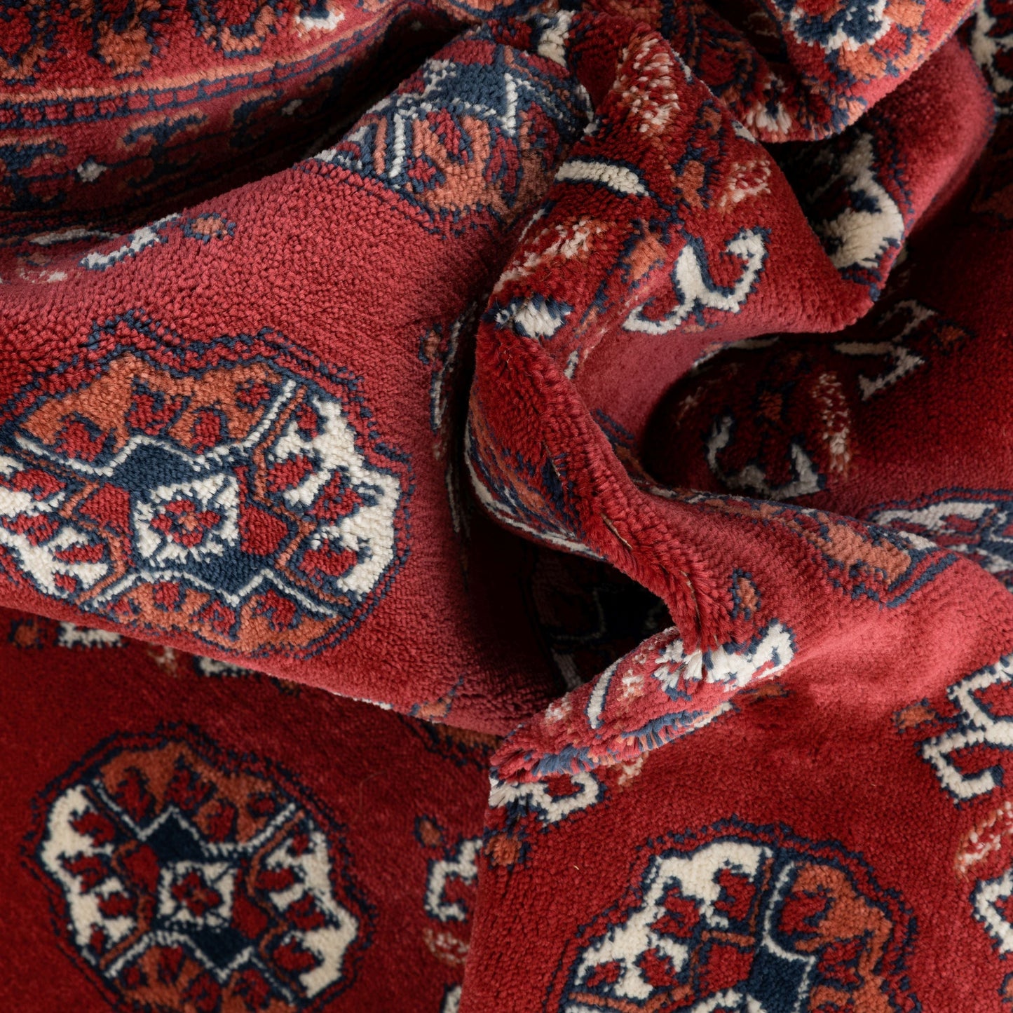 Brio Vintage Antique Tribal Floral Pattern Crimson Rug BOK-50