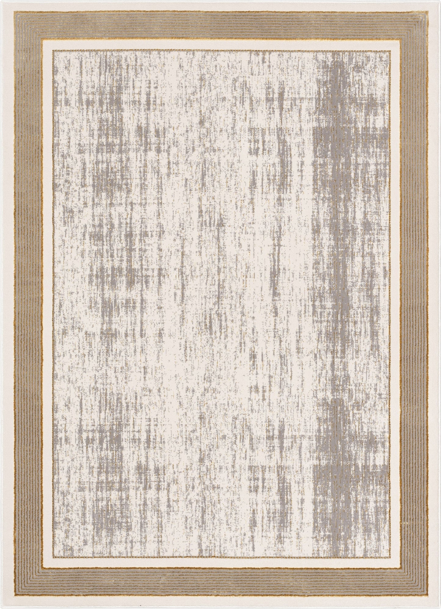 Filippa Vintage Border Pattern Yellow Glam Rug CAI-21