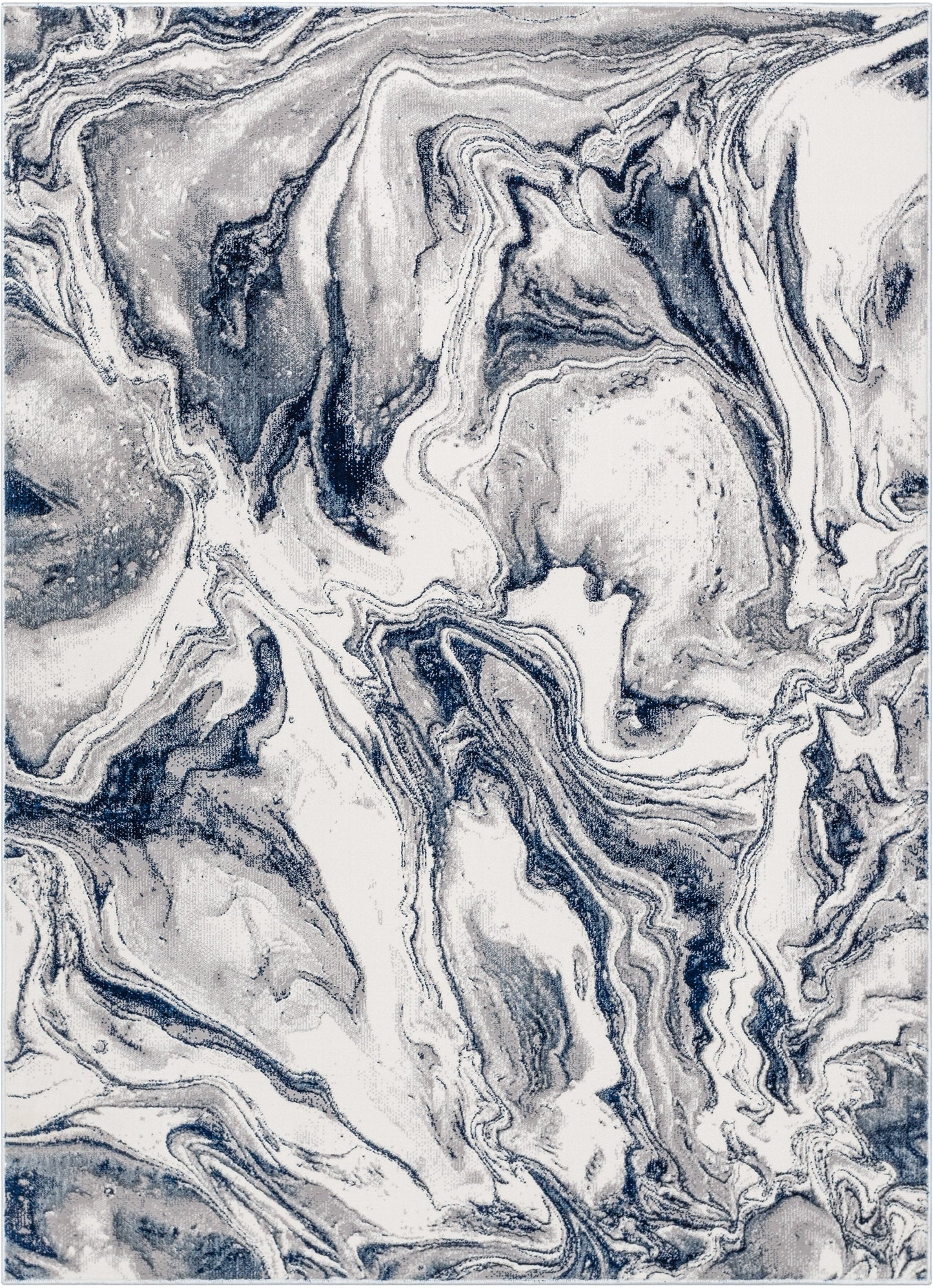 Fay Modern Abstract Blue Glam Rug CAI-44