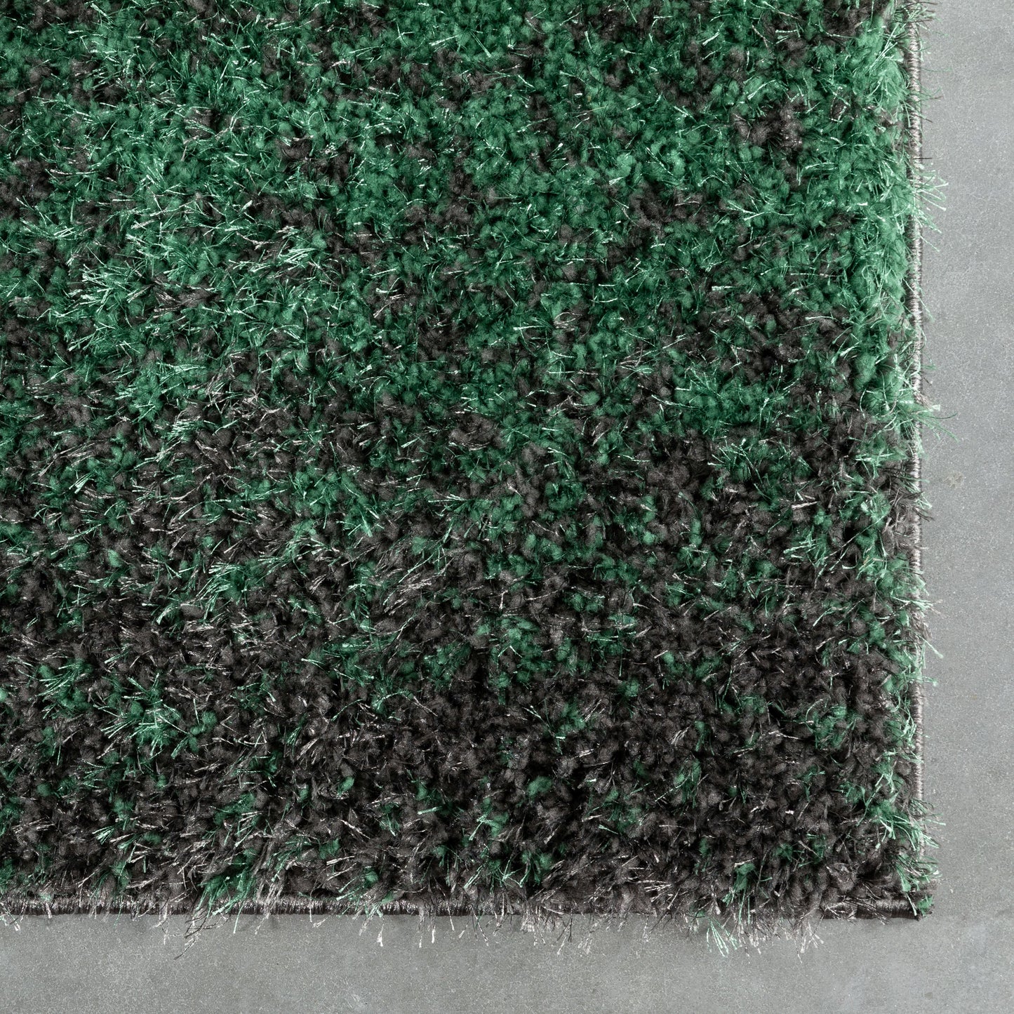 Kynlee Modern Abstract Green Shag Rug CAN-25