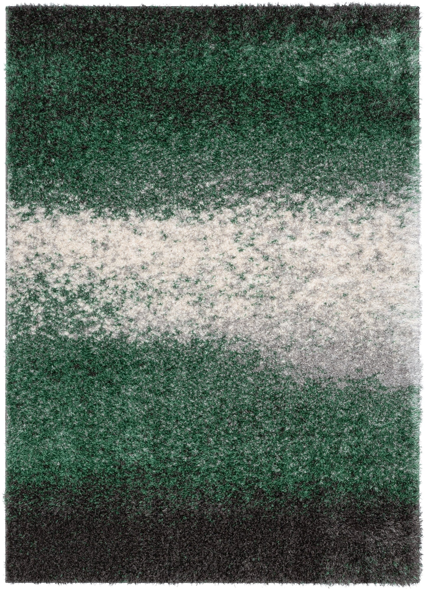 Kynlee Modern Abstract Green Shag Rug CAN-25