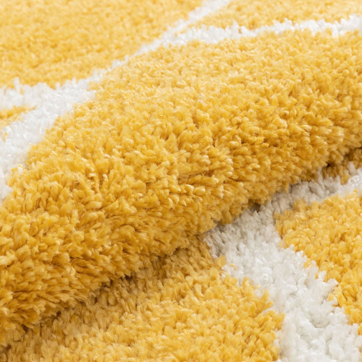 Celosia Moroccan Trellis Shag Yellow Rug CB-141