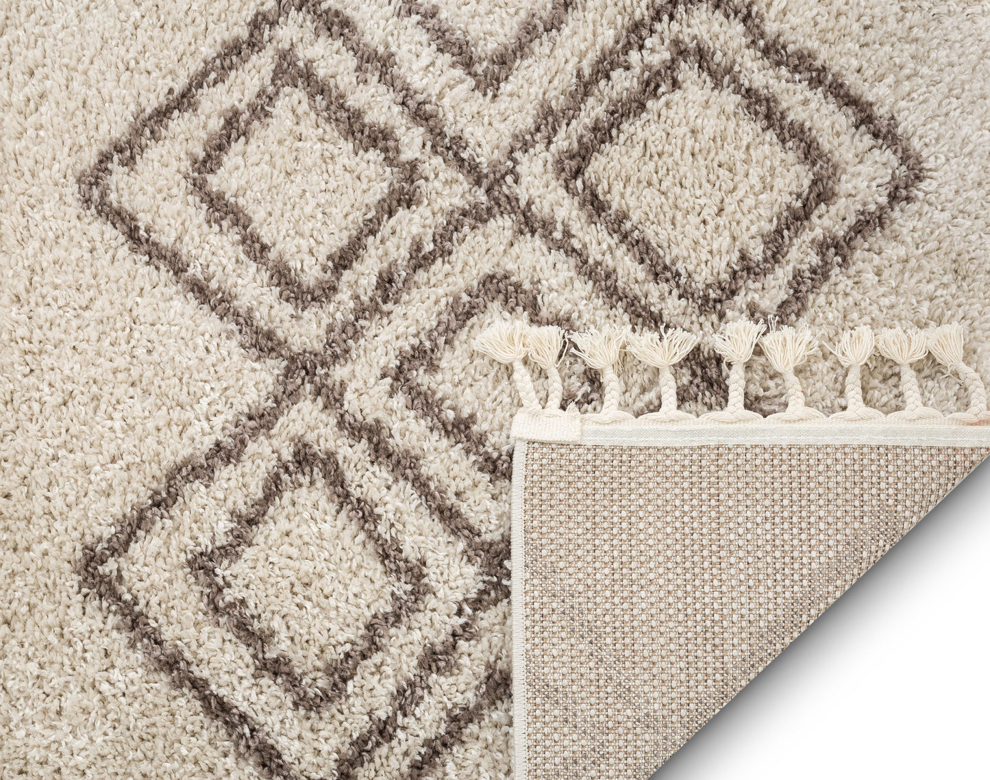 Radley Natural Modern Tribal Moroccan Shag Rug CB-22