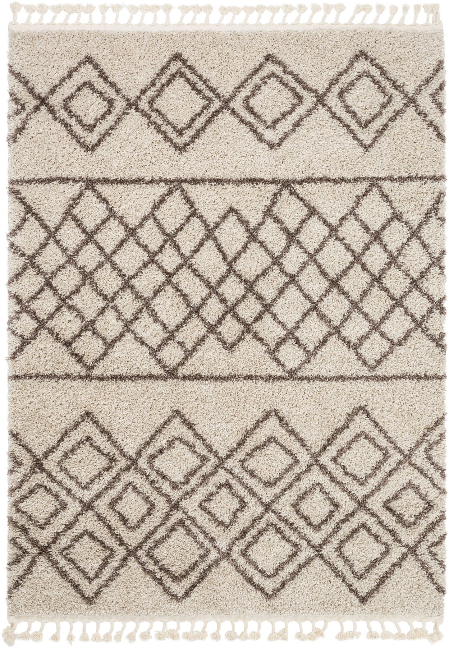 Radley Natural Modern Tribal Moroccan Shag Rug CB-22
