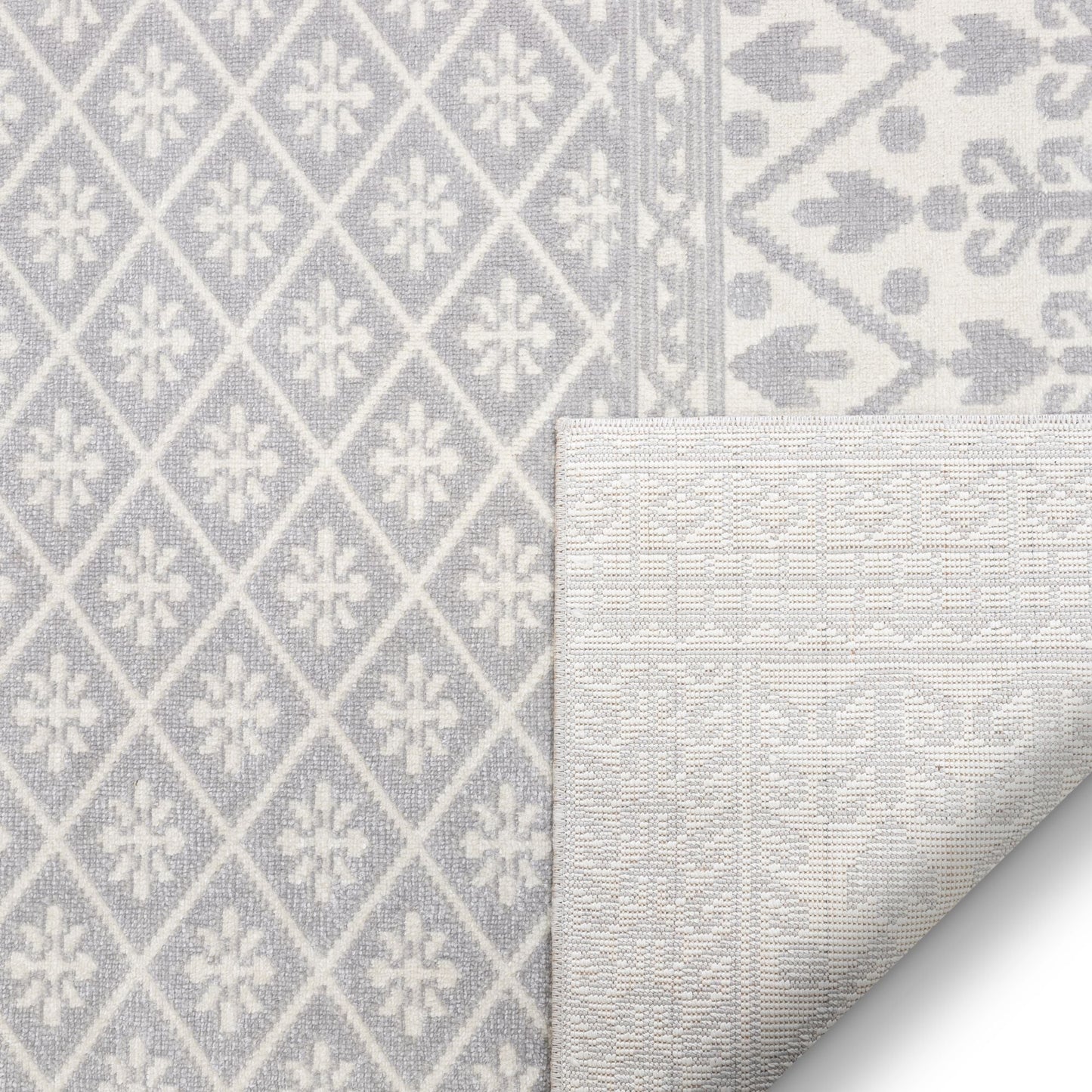 Clove Moroccan Tribal Light Grey Rug CD-07