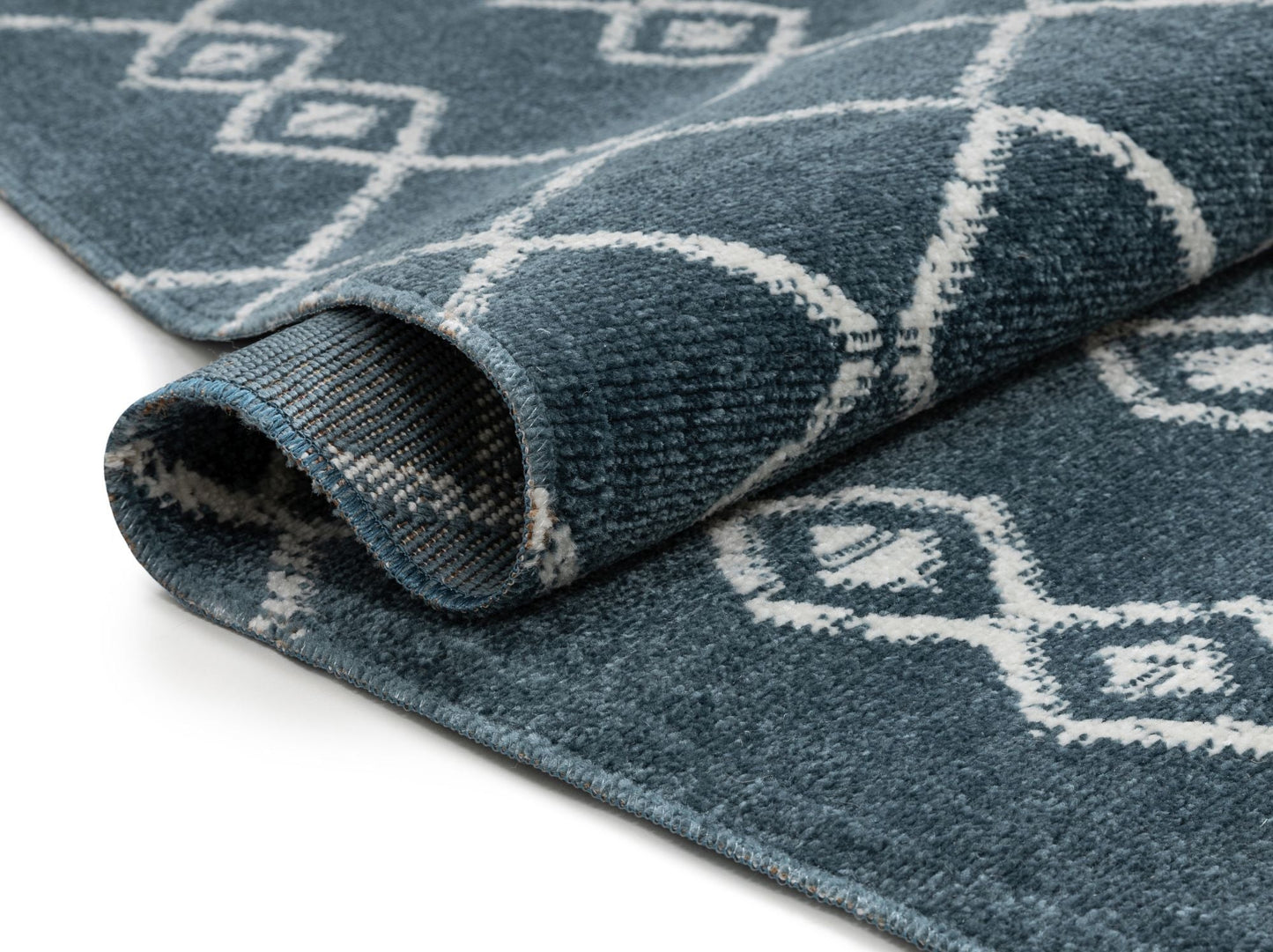 Tiller Moroccan Tribal Blue Rug CD-34