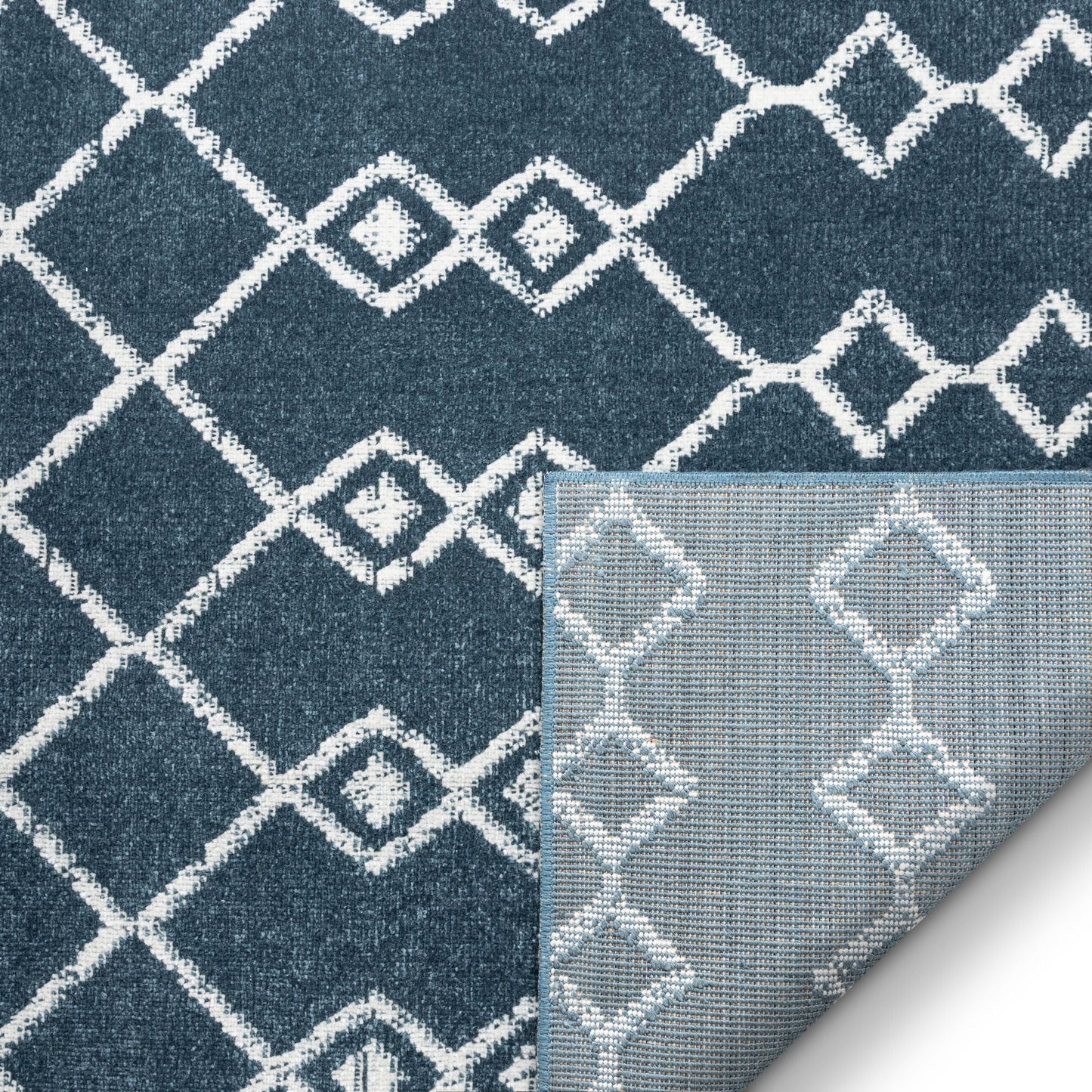 Tiller Moroccan Tribal Blue Rug CD-34