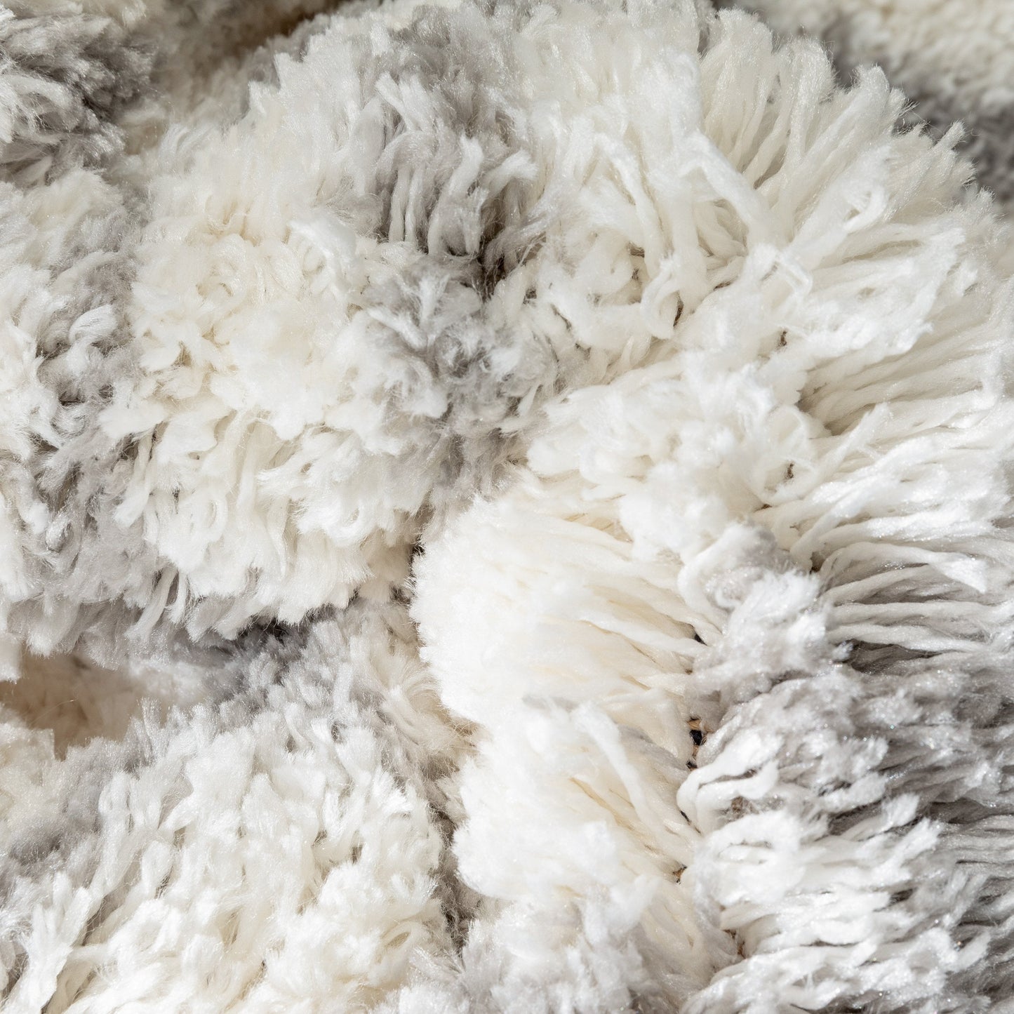 Coimbra Moroccan Diamond Pattern Ivory Thick & Soft Shag Rug CE-22
