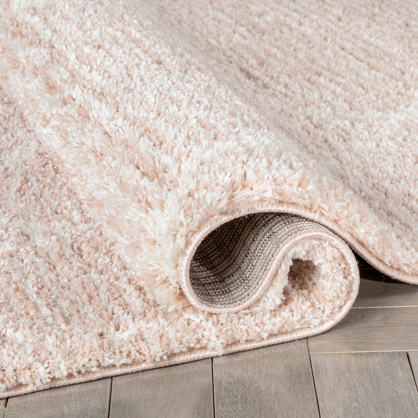 Aviero Moroccan Lattice Trellis Blush Thick & Soft Shag Rug CE-49