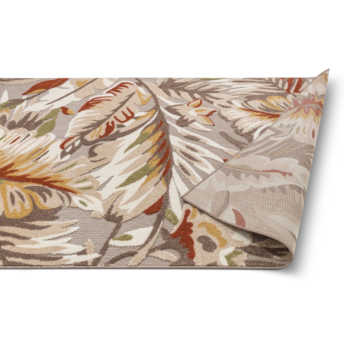 Wilmington Beige Modern Tropical Indoor Outdoor Rug DO-112