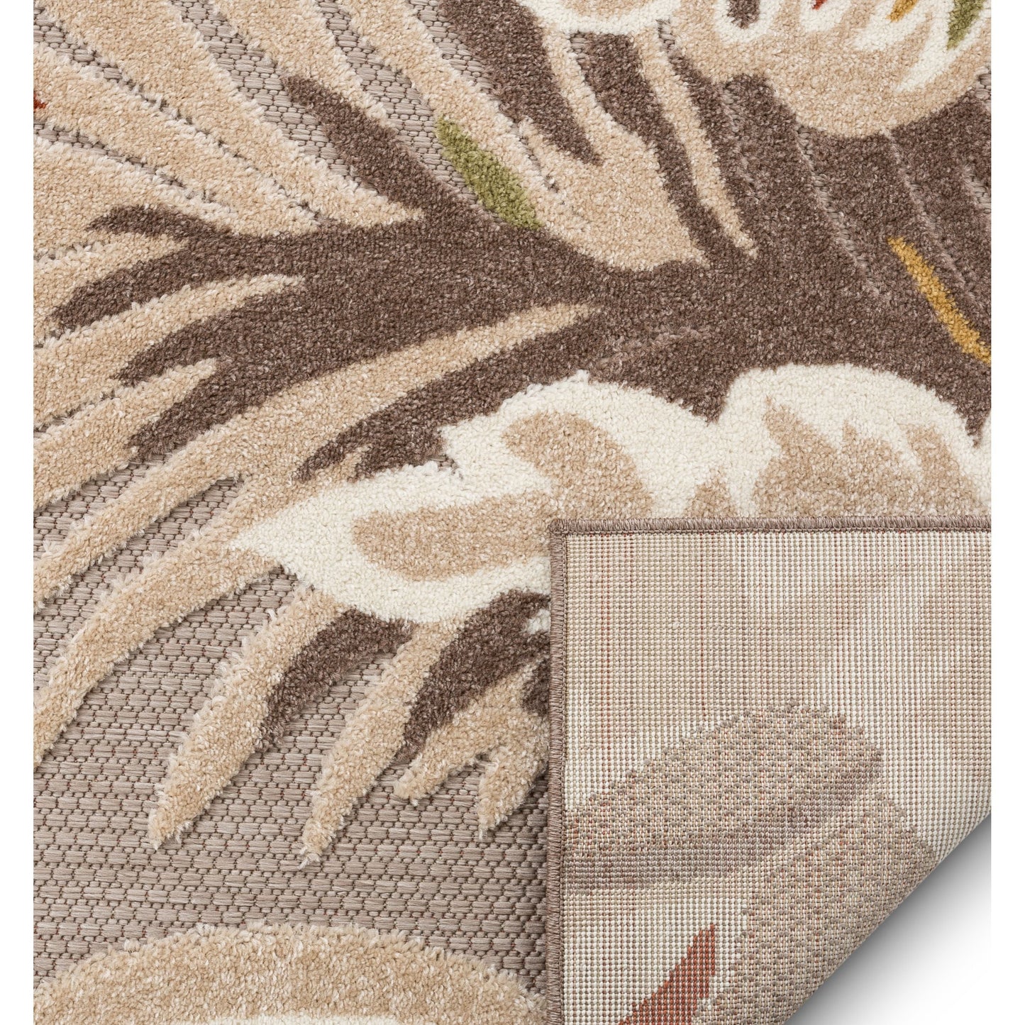 Wilmington Beige Modern Tropical Indoor Outdoor Rug DO-112