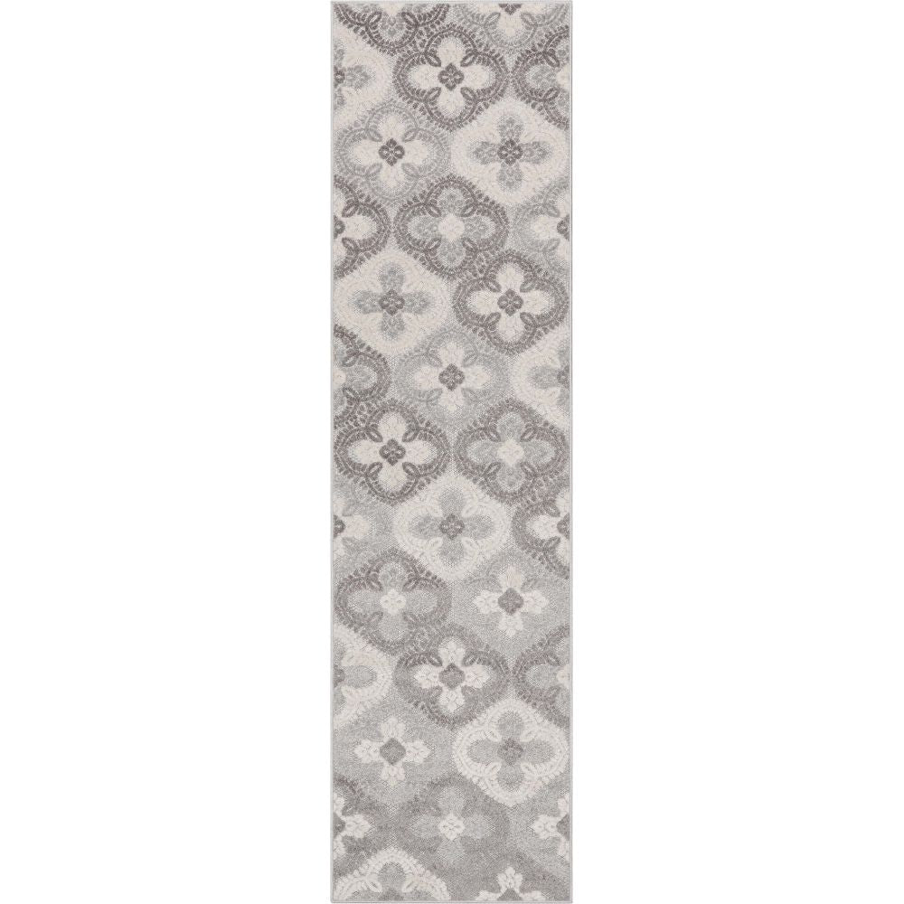 Loewy Modern Geometric Indoor/Outdoor Grey High-Low Rug DO-437