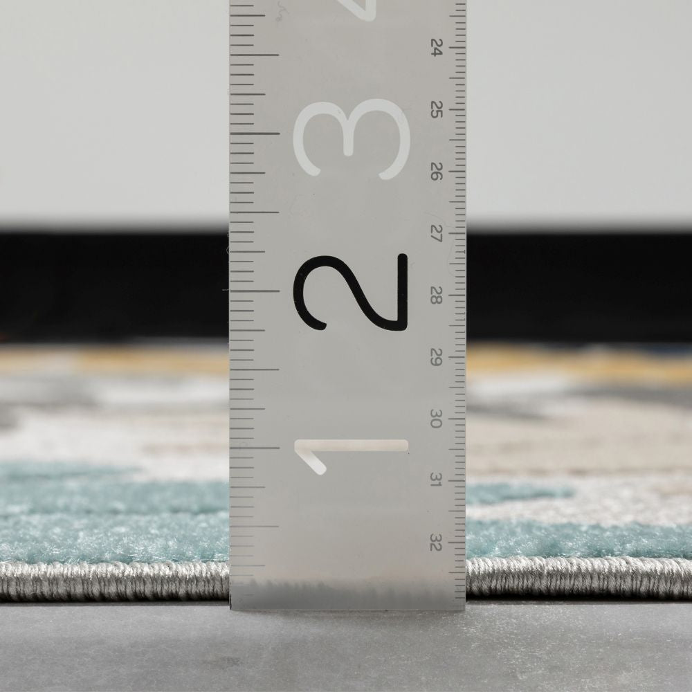 Mariah Grey Tropical Indoor Outdoor Rug DO-517