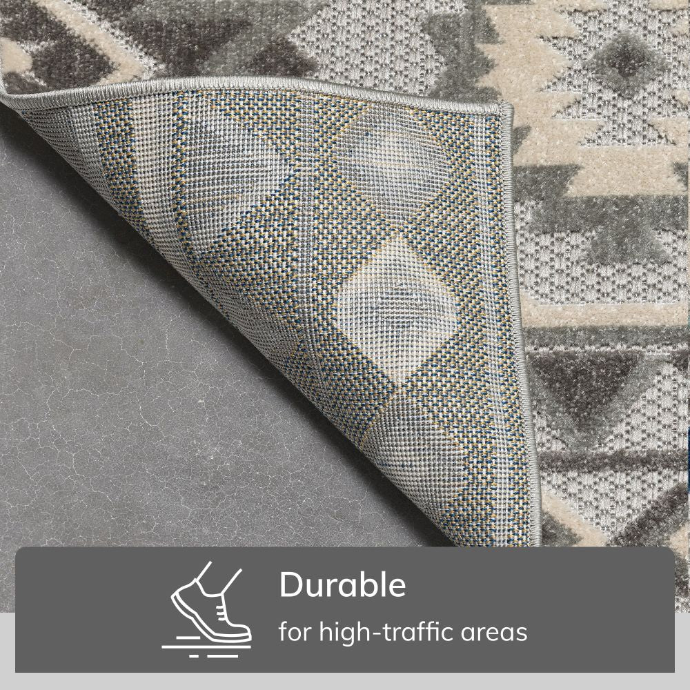 Mamba Grey Modern Indoor Outdoor Rug DO-58