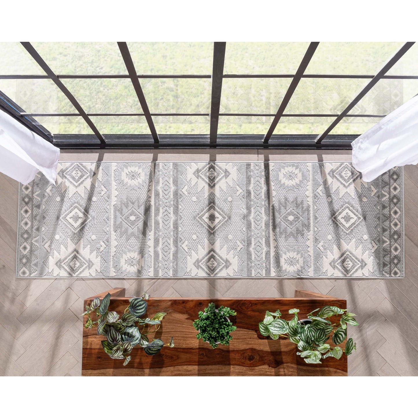 Mamba Grey Modern Indoor Outdoor Rug DO-58
