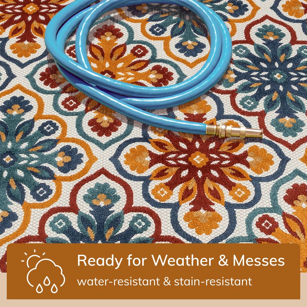 Devotion Beige Modern Indoor Outdoor Rug DO-72
