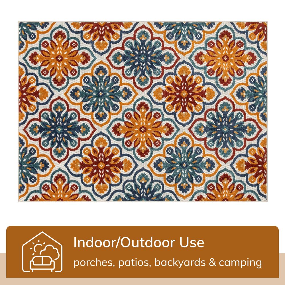 Devotion Beige Modern Indoor Outdoor Rug DO-72