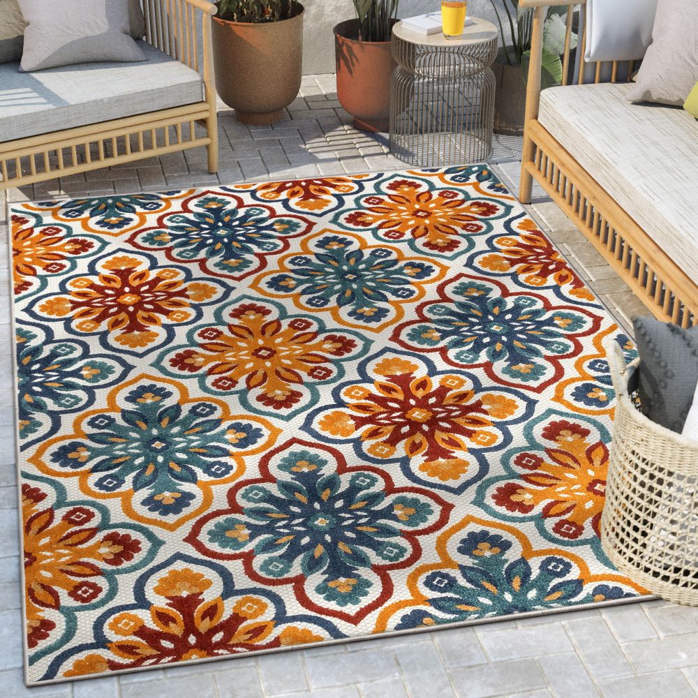 Devotion Beige Modern Indoor Outdoor Rug DO-72