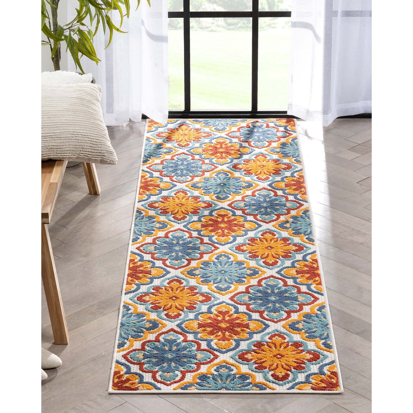Devotion Beige Modern Indoor Outdoor Rug DO-72