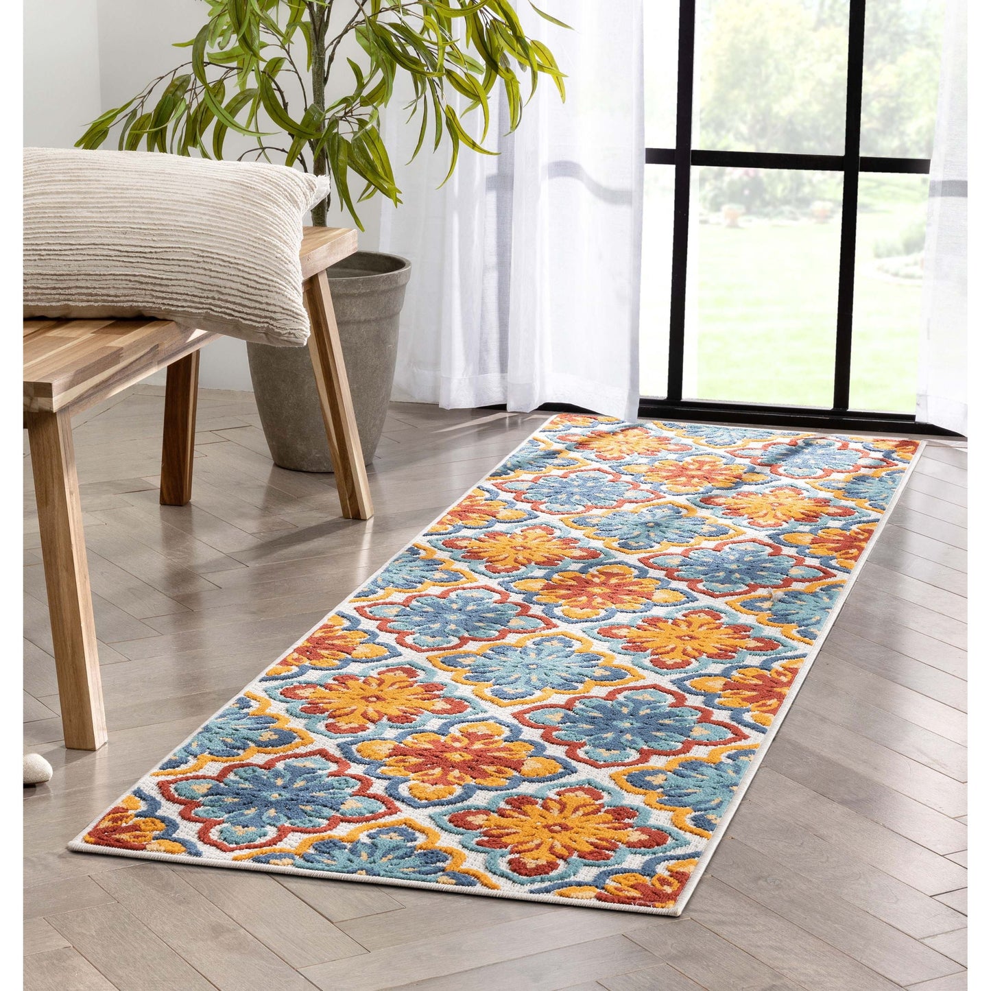 Devotion Beige Modern Indoor Outdoor Rug DO-72