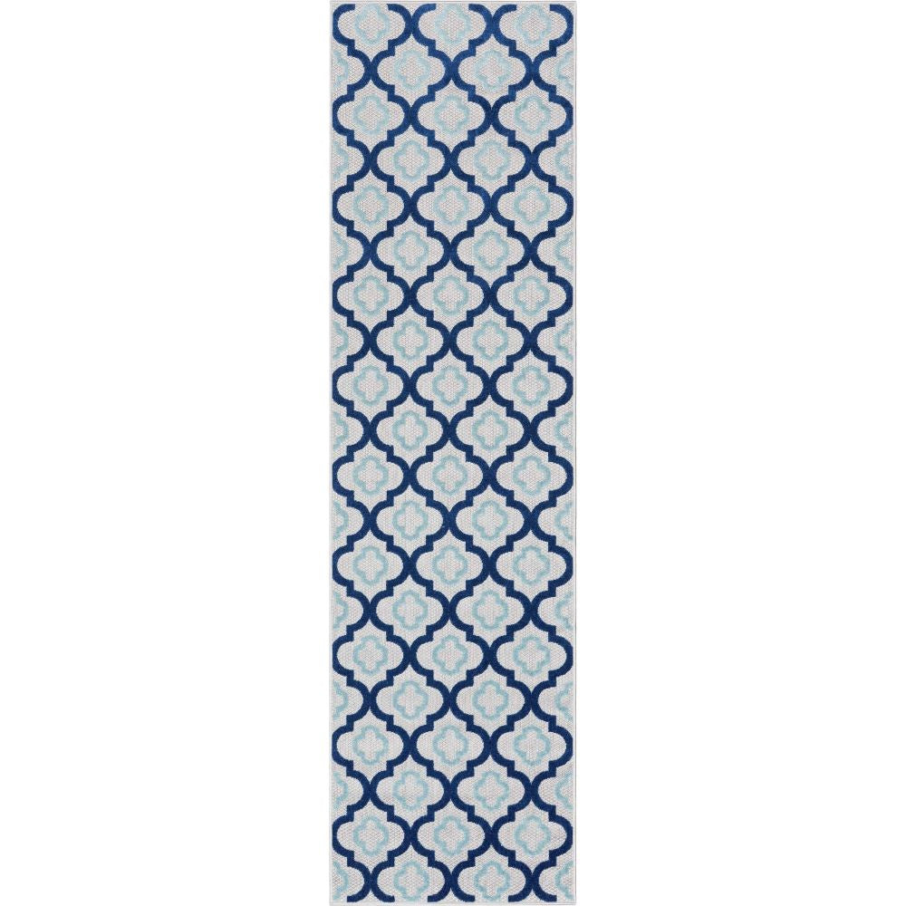 Illuminate Blue Modern Indoor Outdoor Rug DO-84
