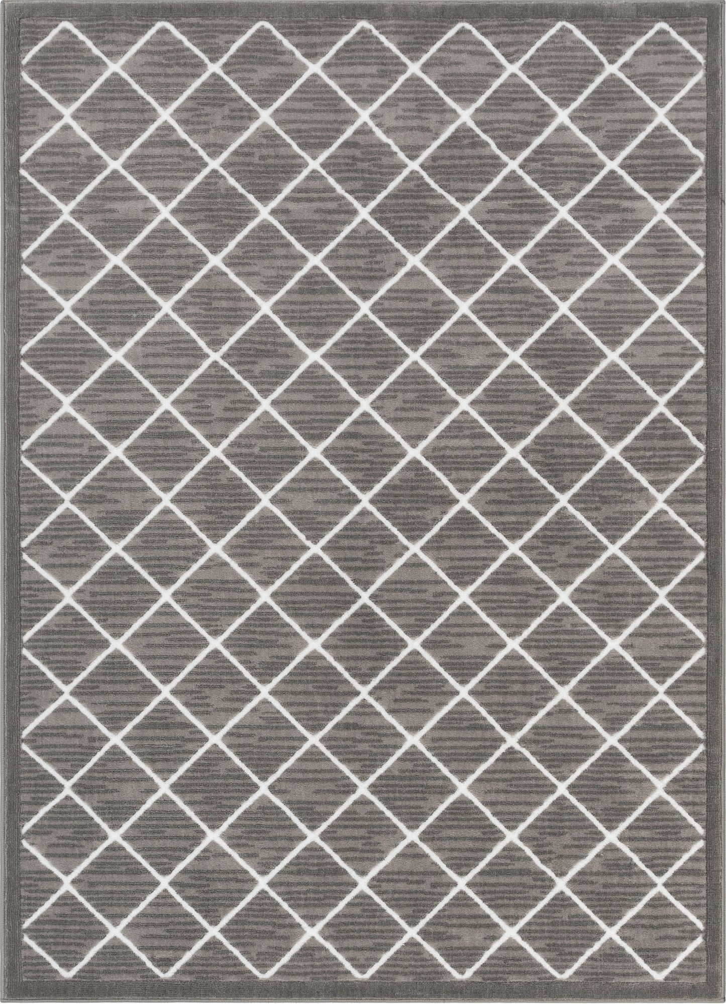 Moto Moroccan Lattice Trellis Grey Rug DU-58