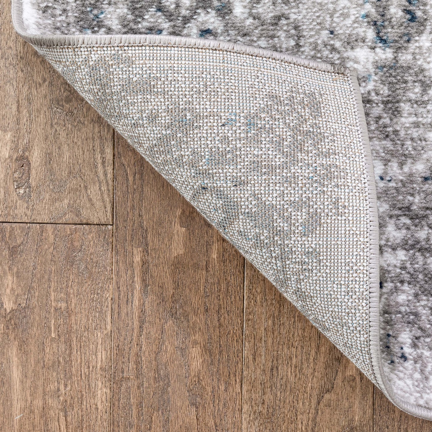 Trieste Vintage Floral Medallion Pattern Ivory Grey Rug DU-92
