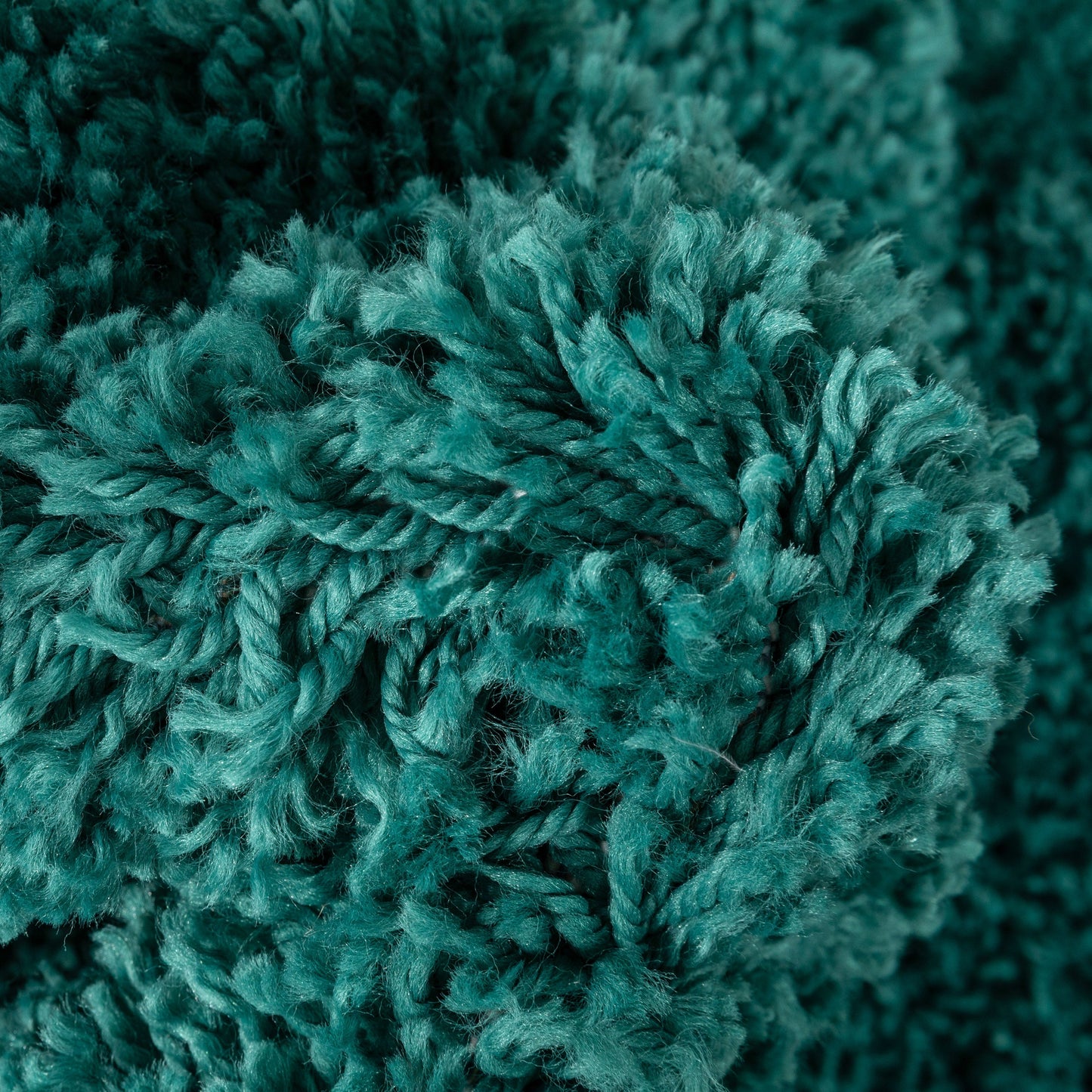 Emerson Modern Solid Green Textured Shag Rug ELL-15