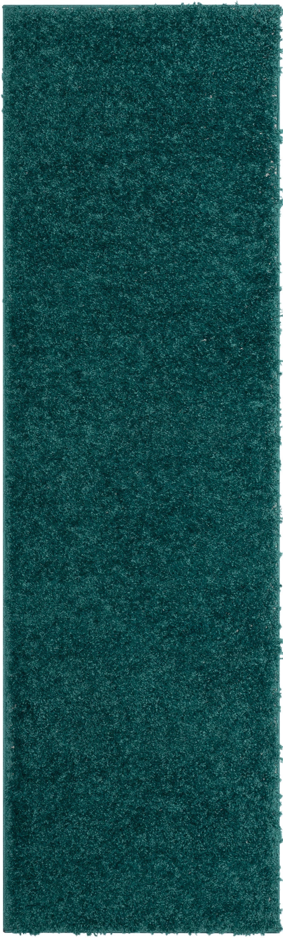 Emerson Modern Solid Green Textured Shag Rug ELL-15