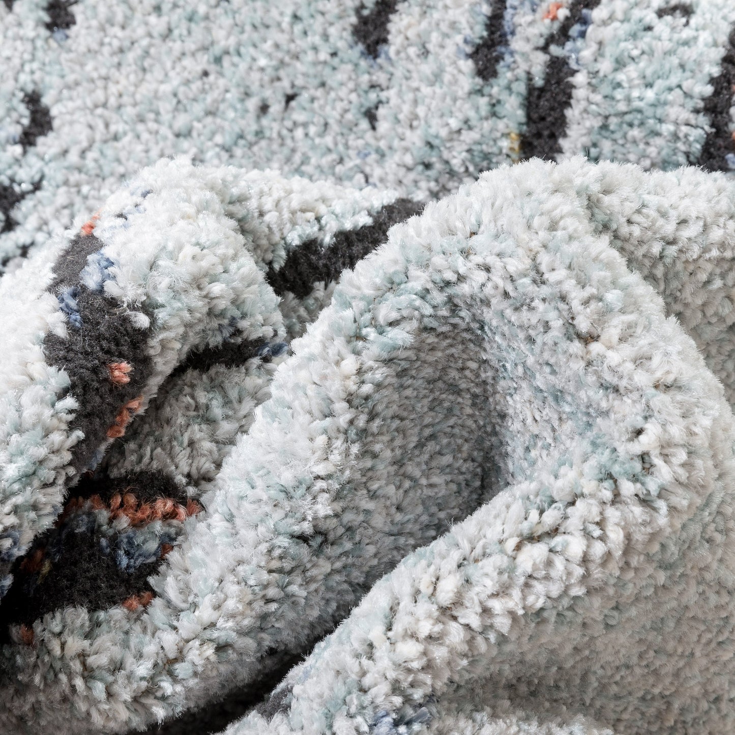 Gela Abstract Paintsplash Light Blue Rug ENV-136