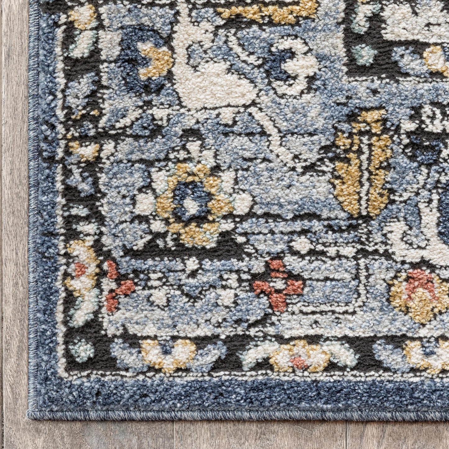 Messina Vintage Oriental Medallion Blue Rug ENV-14