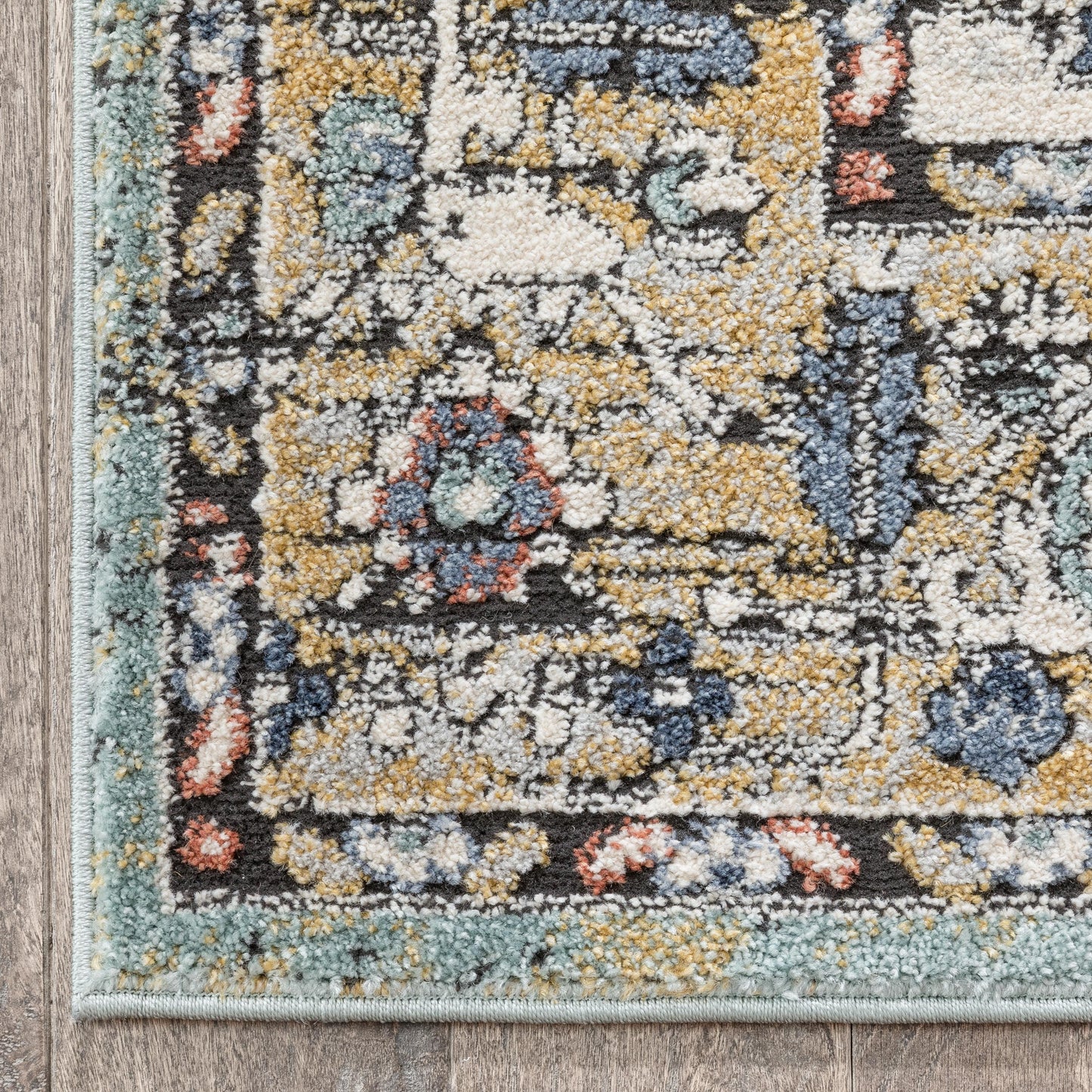 Messina Vintage Oriental Medallion Green Rug ENV-15