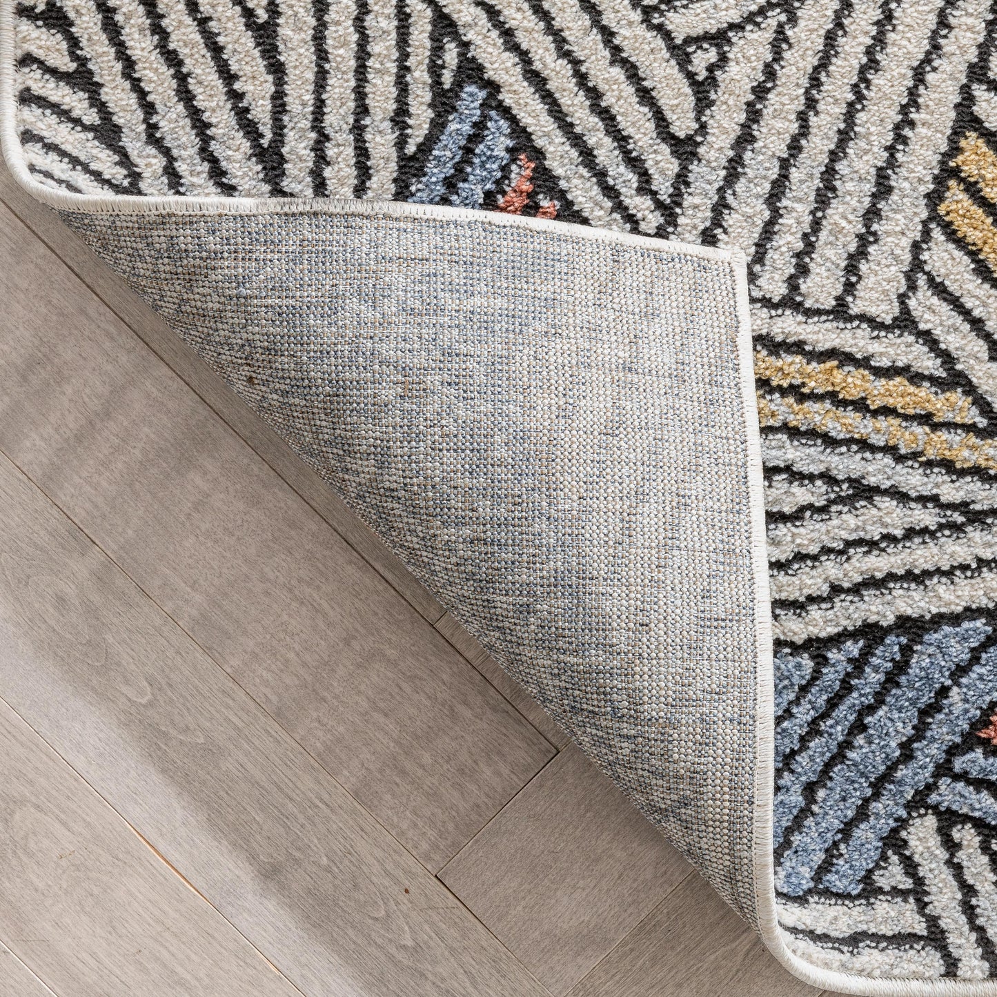 Varese Abstract Geometric Stripes Blue Rug ENV-54