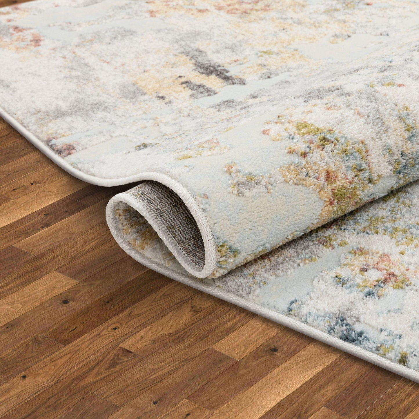 Azura Vintage Distressed Abstract Multi Rug FA-14