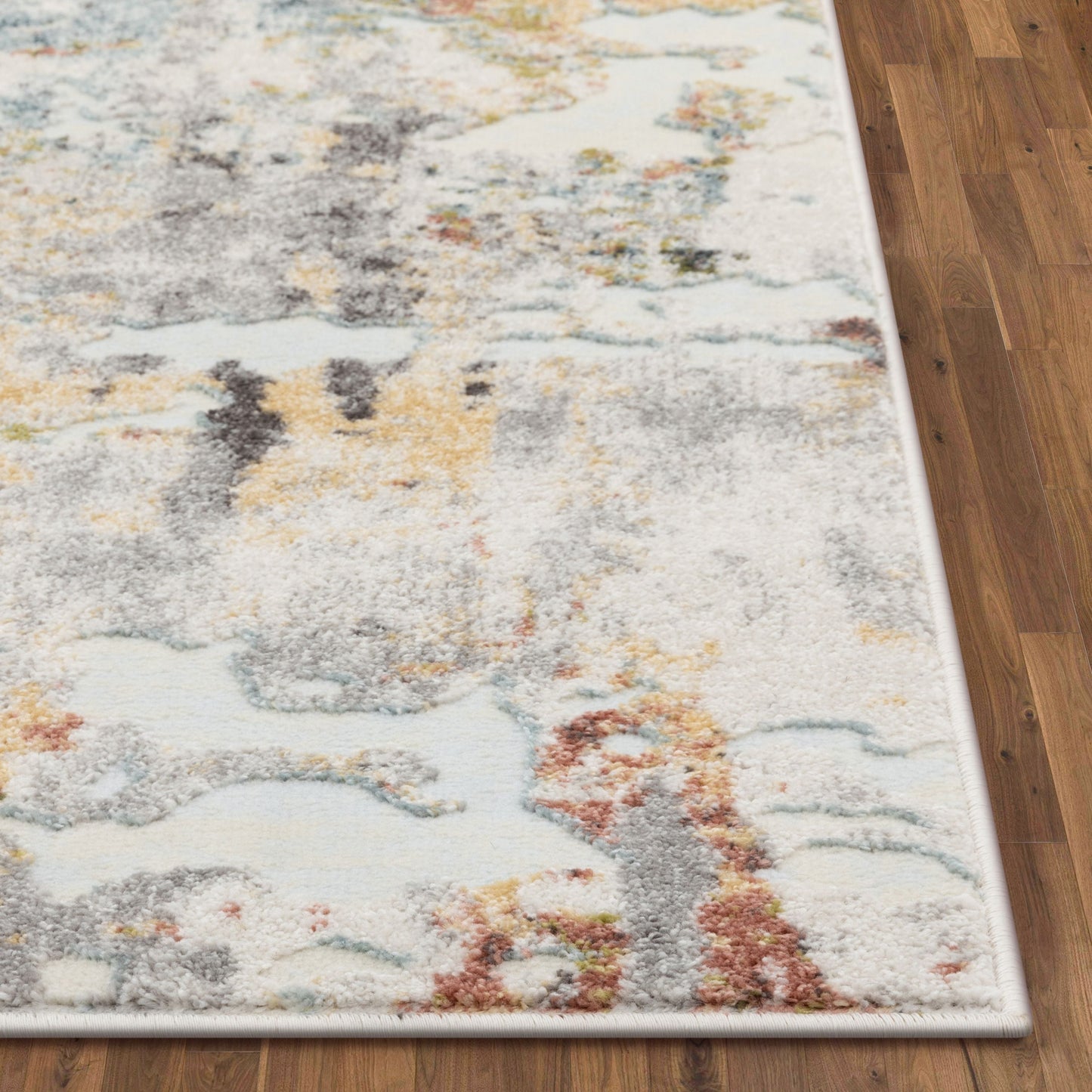 Azura Vintage Distressed Abstract Multi Rug FA-14