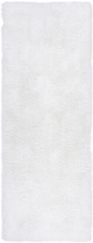 Liza White Plush Shag Rug FE-12