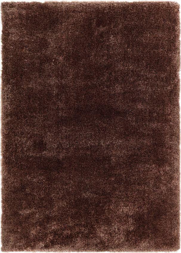 Liza Taupe Brown Plush Shag Rug FE-18