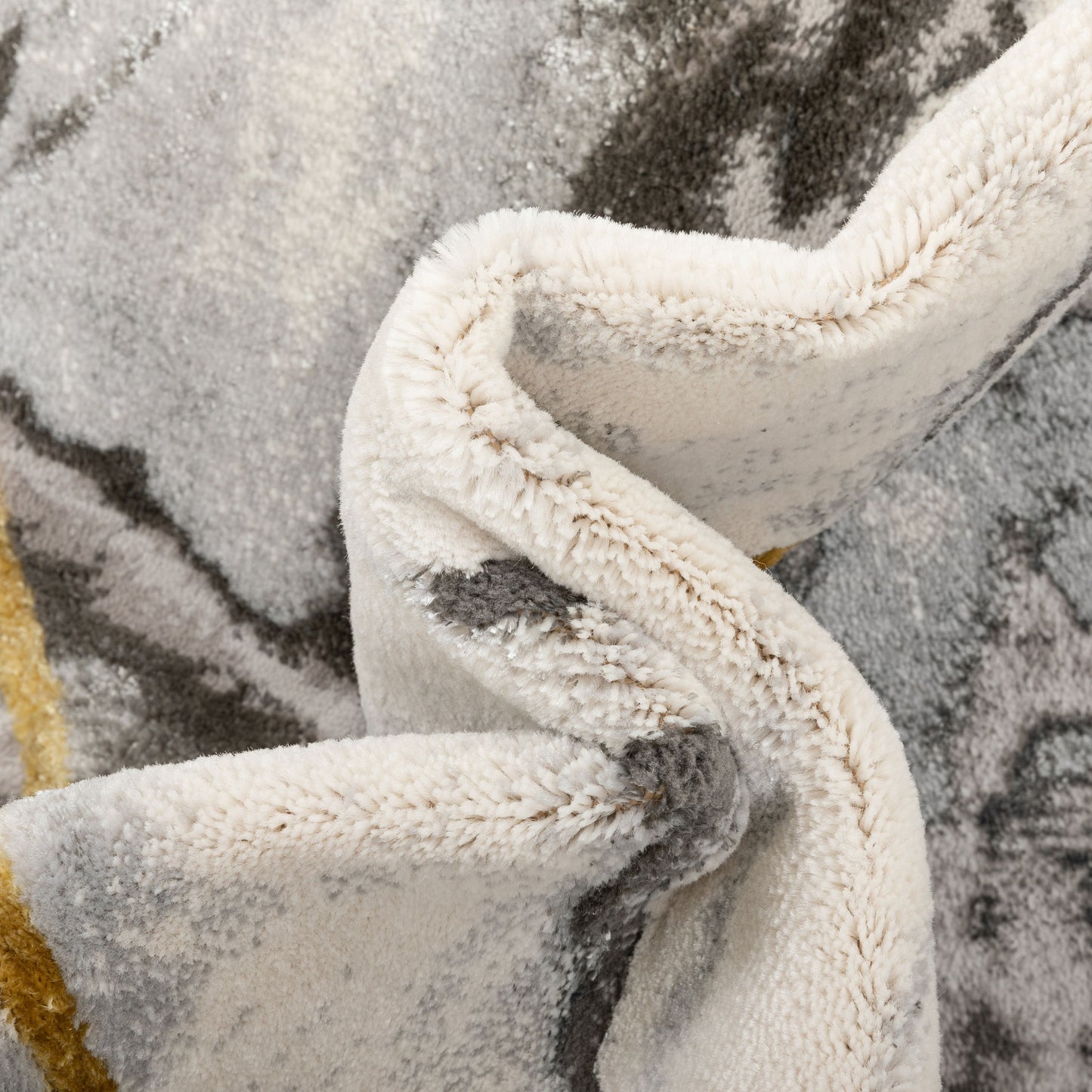 Arlo Retro Marble Pattern Grey Glam Rug FRM-47