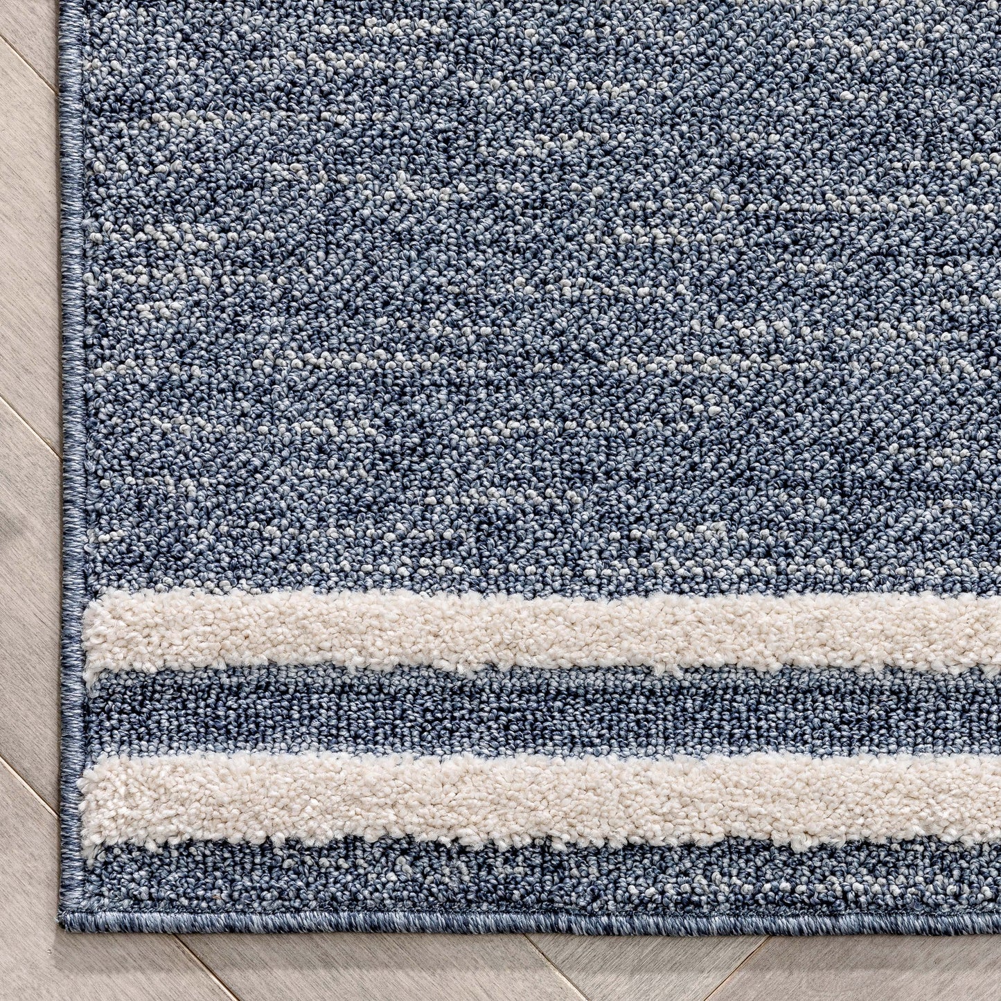 Evie Tribal Diamond Medallion Pattern Blue Looped Pile Rug HAR-34