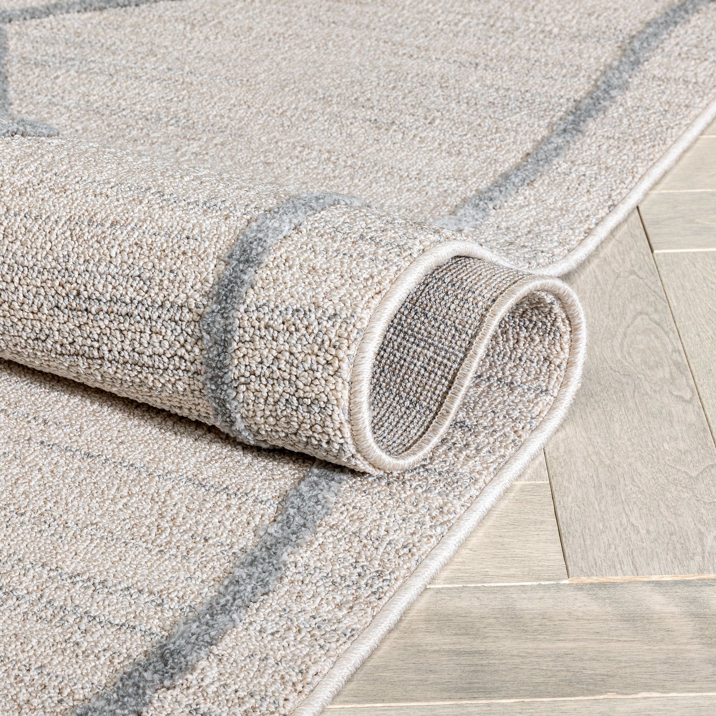 Cora Moroccan Lattice Trellis Beige Looped Pile Rug HAR-42