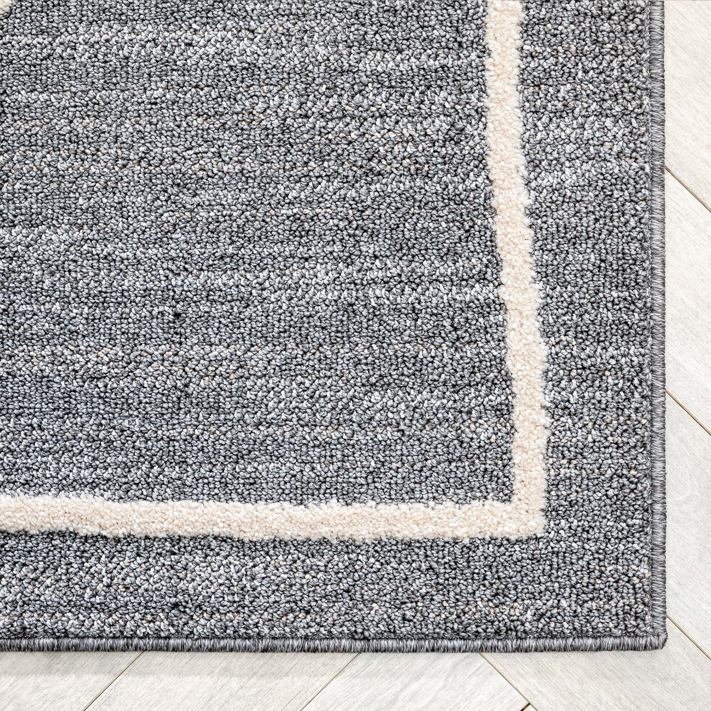 Cora Moroccan Lattice Trellis Grey Looped Pile Rug HAR-47