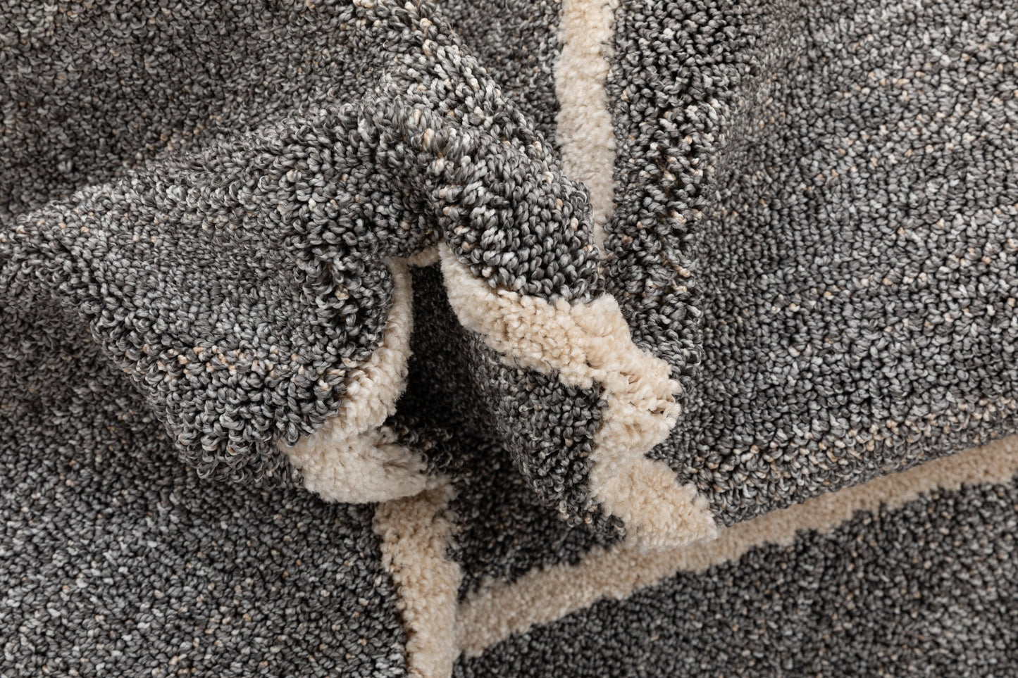 Cora Moroccan Lattice Trellis Grey Looped Pile Rug HAR-47