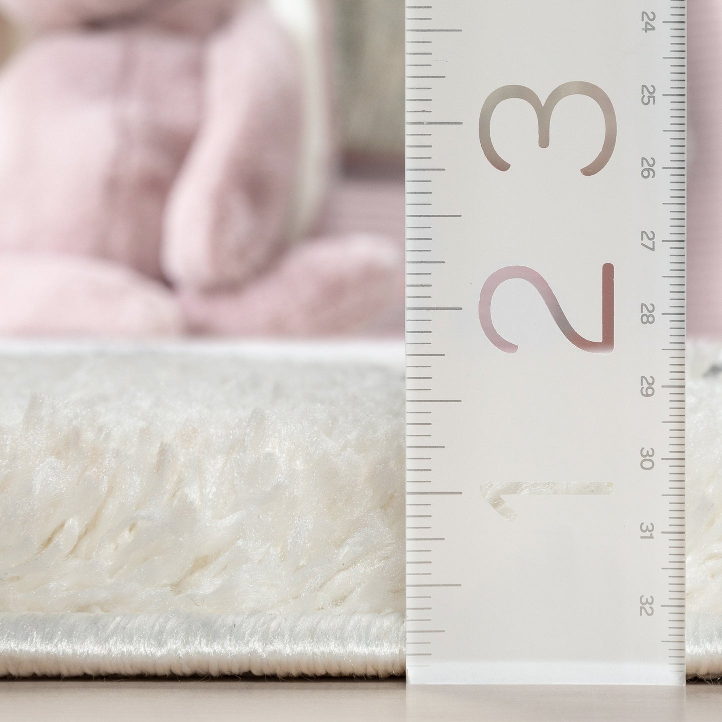 Celestial Skies Modern Stars Pattern Ivory Grey Thick & Ultra Soft Kids Rug HAV-12